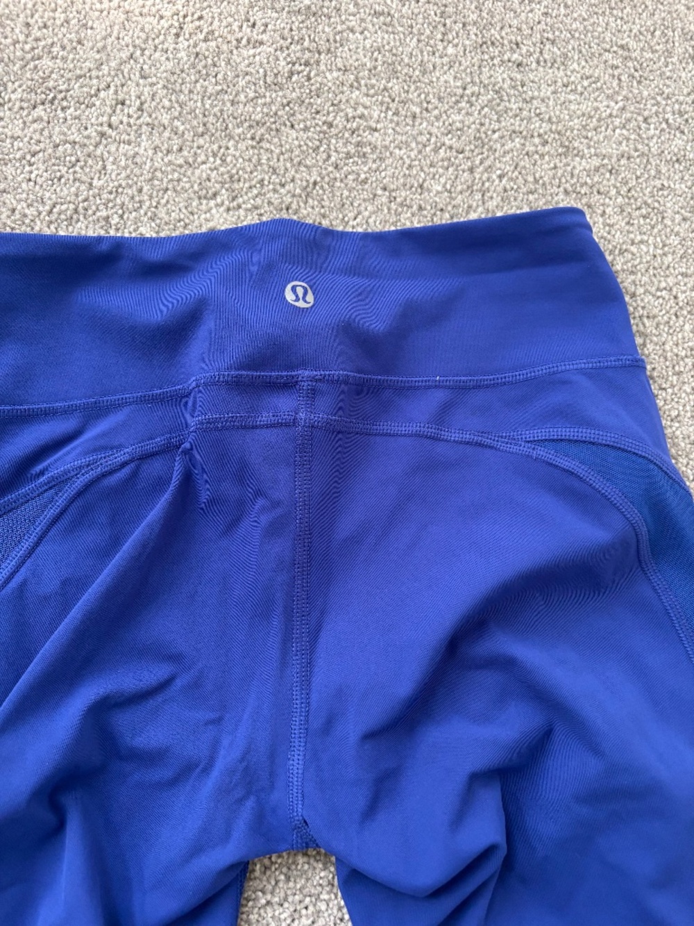 Lululemon Royal Blue Low-Rise Leggings with Hidden Pocket - Size 4